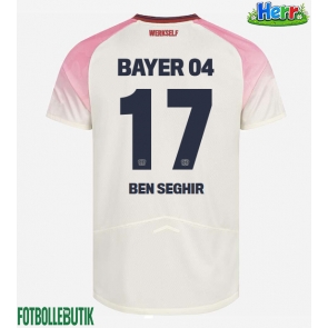 Bayer Leverkusen Eliesse Ben Seghir #17 Bortatröja 2025-26 Kortärmad
